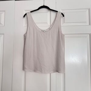 Vince Off-White Scoop Tank Top Size Large